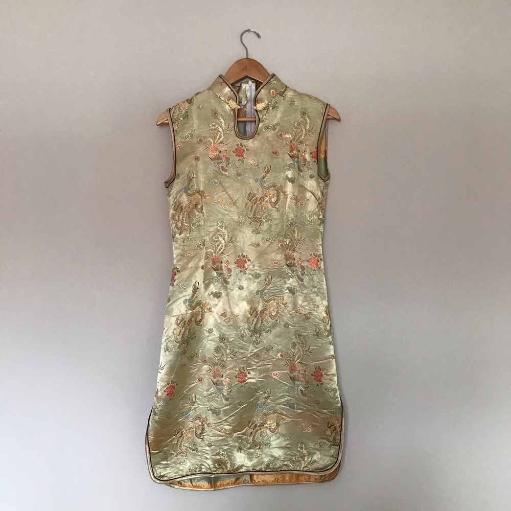 Gold Chinese dress